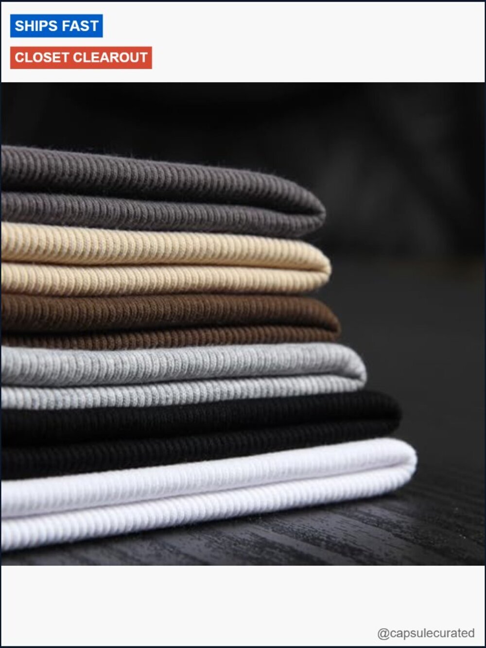 Sleeveless Racerback High Neck Fitted Ribbed Tank Top - Picture 3 of 6